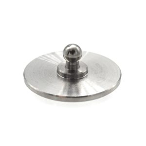 ROUND PLATE NO HOLES 15/16” STAINLESS - 6/BG