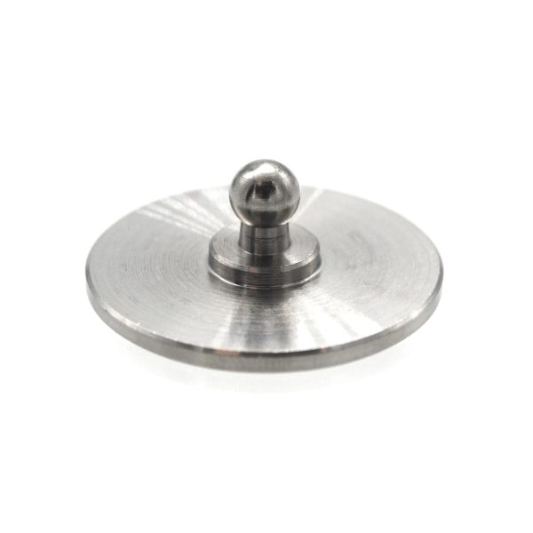ROUND PLATE NO HOLES 15/16” STAINLESS - 6/BG